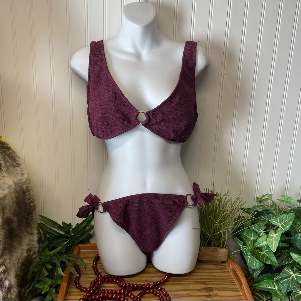 Time & Tru bikini Purple & Gold